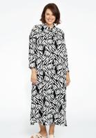 Yoek Blouse lang NAIROBI | Zwart | Maat 54/56