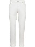 Brunello Cucinelli jean à coupe droite - Blanc