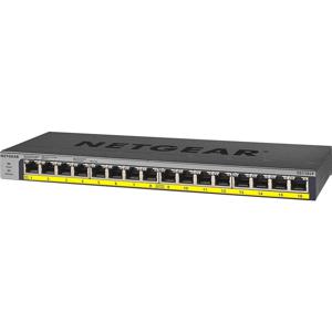 NETGEAR GS116LP Unmanaged Gigabit Ethernet (10/100/1000) Power over Ethernet (PoE) Zwart