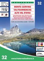 Wandelkaart 32 Monte Cervino, Valtourneche, Alta Val d'Ayas | Fraternali Editore