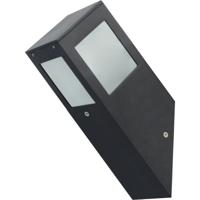 LED Buitenlamp Kavy 1 - Vierkant Wandarmatuur - Mat Zwart Aluminium - E27