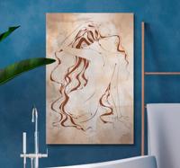 Canvas schilderij badkamer Modern