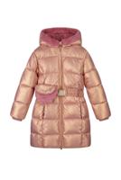 Le Chic winter winterjas meisjes - roze - Bodhi - furry, lang, tas