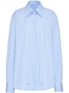 Valentino Garavani chemise en coton à rayures - Bleu