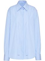 Valentino Garavani chemise en coton à rayures - Bleu