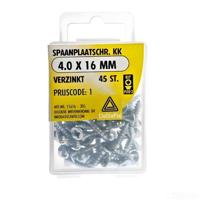 Spaanpl.schr. 4.0x16mm 45st - Deltafix