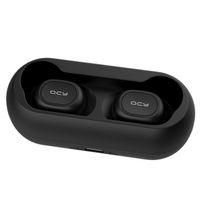 QCY T1C-BLACK hoofdtelefoon/headset Draadloos In-ear Oproepen/muziek Bluetooth Zwart - thumbnail