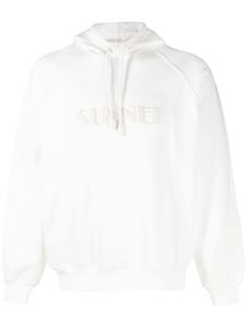 Sunnei hoodie en coton à logo brodé - Blanc