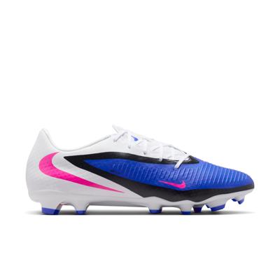 Nike Phantom 6 Low Academy Gras / Kunstgras Voetbalschoenen (MG) Blauw Wit Felroze Nike Phantom 6 Low Academy Gras / Kunstgras Voetbalschoenen (MG) Blauw Wit Felroze