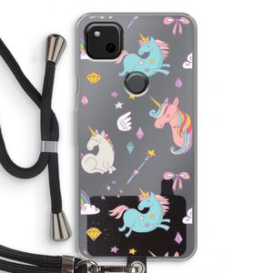 Fantasiewereld: Pixel 4a Transparant Hoesje met koord