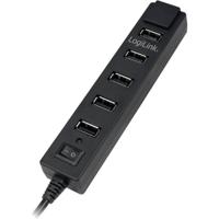 LogiLink UA0124 USB 2.0-hub 7 poorten Zwart - thumbnail