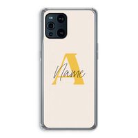 Amber Script: Oppo Find X3 Transparant Hoesje