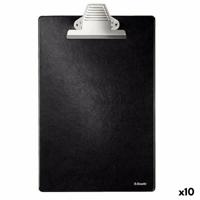 Map Esselte Zwart A4 Plastic (10 Stuks)