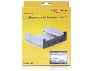 DeLOCK 47200 installation frame voor 1x5,25 of 1x 3,5 HDD