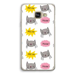 Meow: Samsung A3 (2017) Transparant Hoesje