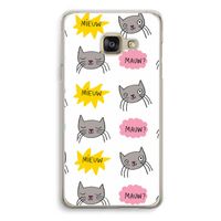 Meow: Samsung A3 (2017) Transparant Hoesje