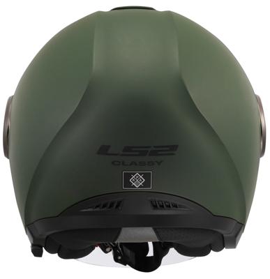 LS2 "of620 classy solid" jethelm helmet of620 classy solid xxl matt green