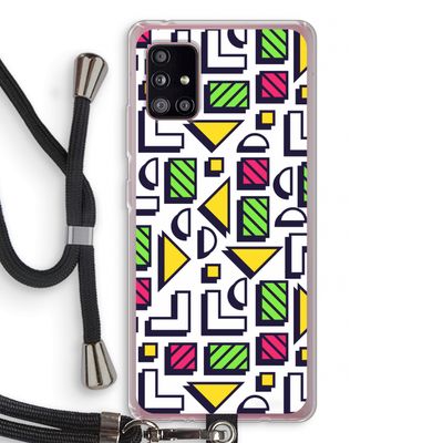 8-bit N°4: Samsung Galaxy A51 5G Transparant Hoesje met koord