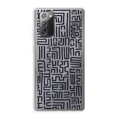 Moroccan Print: Samsung Galaxy Note 20 / Note 20 5G Transparant Hoesje