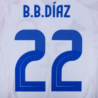 B.B Díaz 22 (Officiële Chili Away Bedrukking 2024-2025)