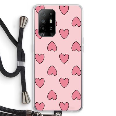 Ondersteboven verliefd: Oppo A94 5G Transparant Hoesje met koord