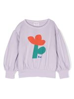 Bobo Choses sweat en coton à imprimé graphique - Violet