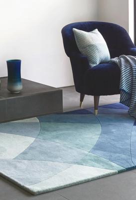 MOMO Rugs Studio - Rhythmic Tides Indigo - 170x240 cm Vloerkleed
