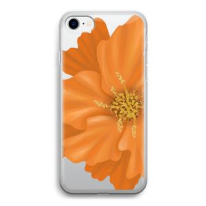 Orange Ellila flower: iPhone SE 2020 Transparant Hoesje