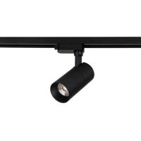LED Railverlichting Track Spot 20W Warm Wit 3000K Mat Zwart Rond