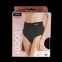 Boody Menstruatie ondergoed zwart licht/normaal maat XS 1 Stuks