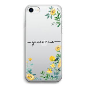 Gele bloemen: iPhone SE 2020 Transparant Hoesje