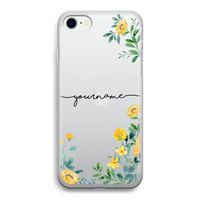 Gele bloemen: iPhone SE 2020 Transparant Hoesje