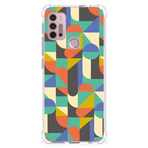 Motorola Moto G30 | G20 | G10 Doorzichtige Silicone Hoesje Funky Retro