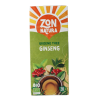 Zonnatura Green tea ginseng bio 20 Zakjes