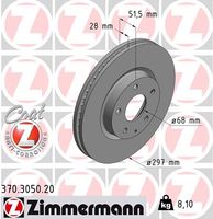 Remschijf COAT Z ZIMMERMANN, Remschijftype: Binnen geventileerd, u.a. für Mazda - thumbnail