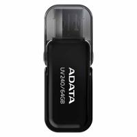 USB stick Adata UV240 64 GB Zwart 64 GB (1 Stuks)