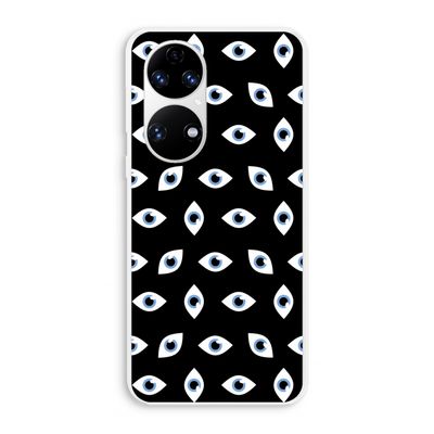 Eyes pattern: Huawei P50 Transparant Hoesje