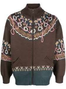 Perks And Mini cardigan Mirage Fair Isle - Marron