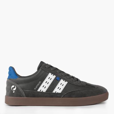 Heren Sneaker Platinum | Middengrijs/Koningsblauw/Wit