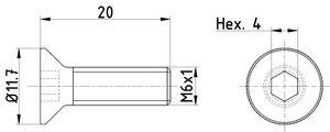 Schroef, remschijf TEXTAR, u.a. für Saab, Opel, Cadillac, Vauxhall, Chevrolet, Buick, Pontiac, GMC