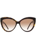 Jimmy Choo Eyewear Sinnie cat-eye frame sunglasses - Marron