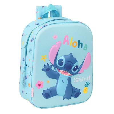 Kinderrugzak Lilo & Stitch Licht Blauw 22 x 27 x 10 cm 3D