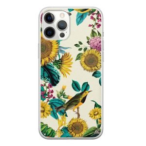 iPhone 12 Pro Max siliconen hoesje - Sunflowers