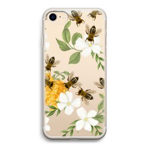 No flowers without bees: iPhone 7 Transparant Hoesje