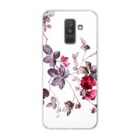 Mooie bloemen: Samsung Galaxy A6 Plus (2018) Transparant Hoesje