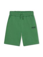 Kenzo Kids short en coton à logo imprimé - Vert