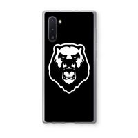 Angry Bear (black): Samsung Galaxy Note 10 Transparant Hoesje
