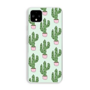 Cactus Lover: Pixel 4 XL Transparant Hoesje