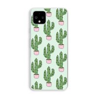 Cactus Lover: Pixel 4 XL Transparant Hoesje