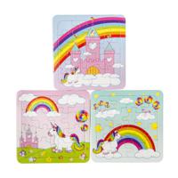 Decopatent® Uitdeelcadeaus 50 STUKS Unicorn - Eenhoorn Puzzels -